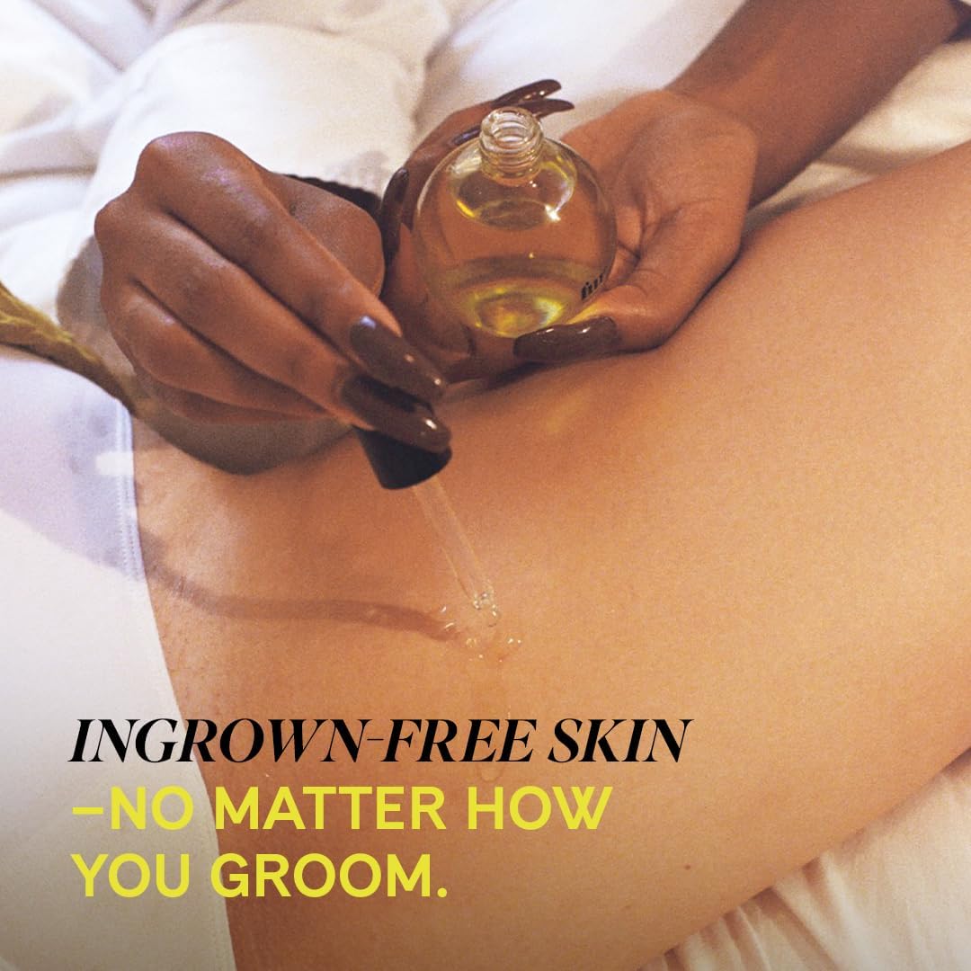 Ingrown Hair Oil for Bikini Line, Underarms, Legs & More – Soothes Razor Bumps, Prevents Ingrowns, Reduces Redness & Irritation – Jojoba, Clary Sage & Tea Tree – 14mL