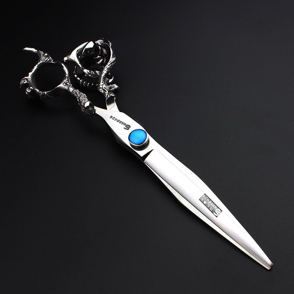 Professional Japanese Hair Scissors - 440C Stainless Steel/Rose Razor Edge (7 Inch Flat-B)