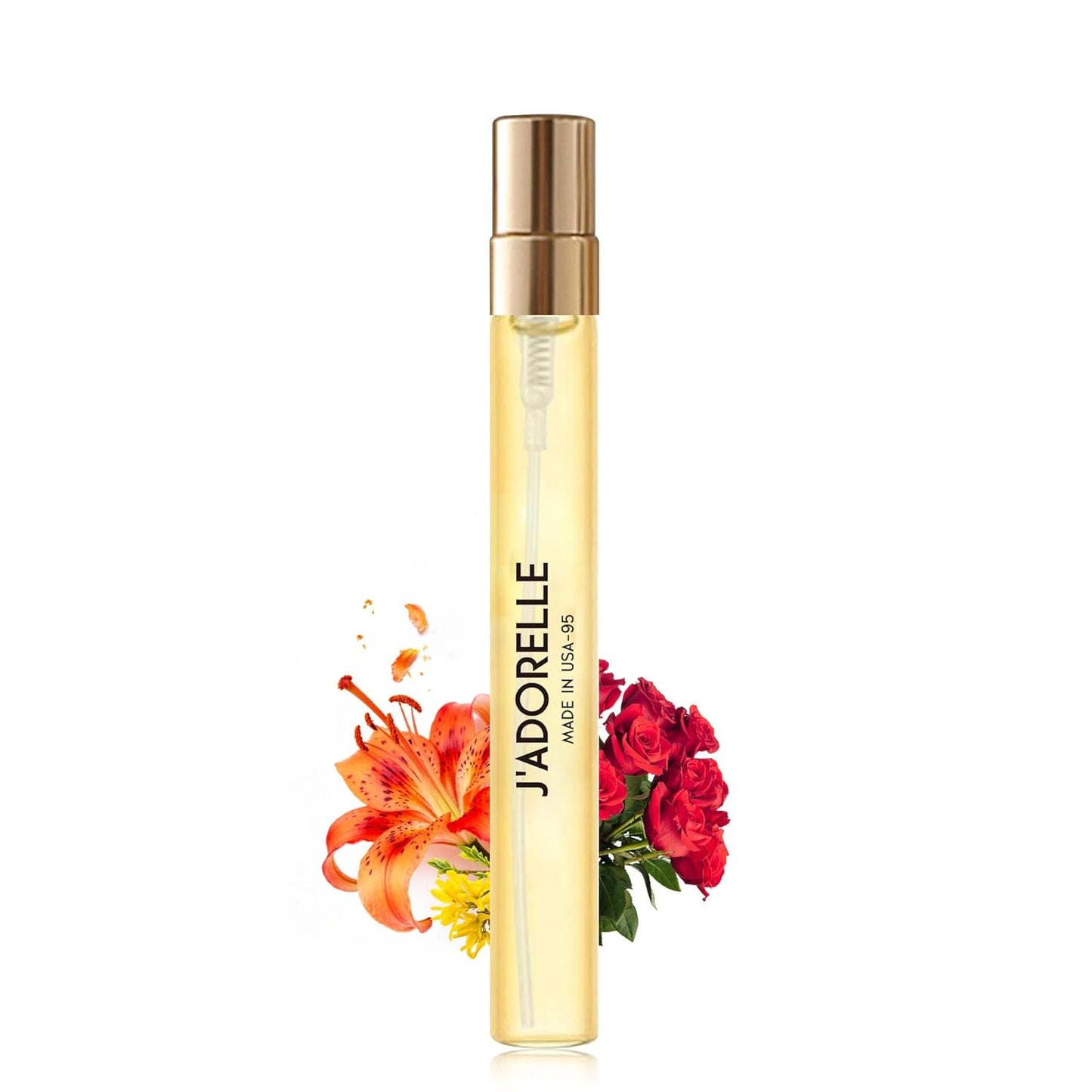 Pheromones Perfumes for Women&Men, No. 95,Blend of Ylang-Ylang,Jasmine,Rose Notes, Long Lasting Perfume Oil, 0.6oz Travel Size Spray Alloura Pheromone Perfume (J'ADORELLE)