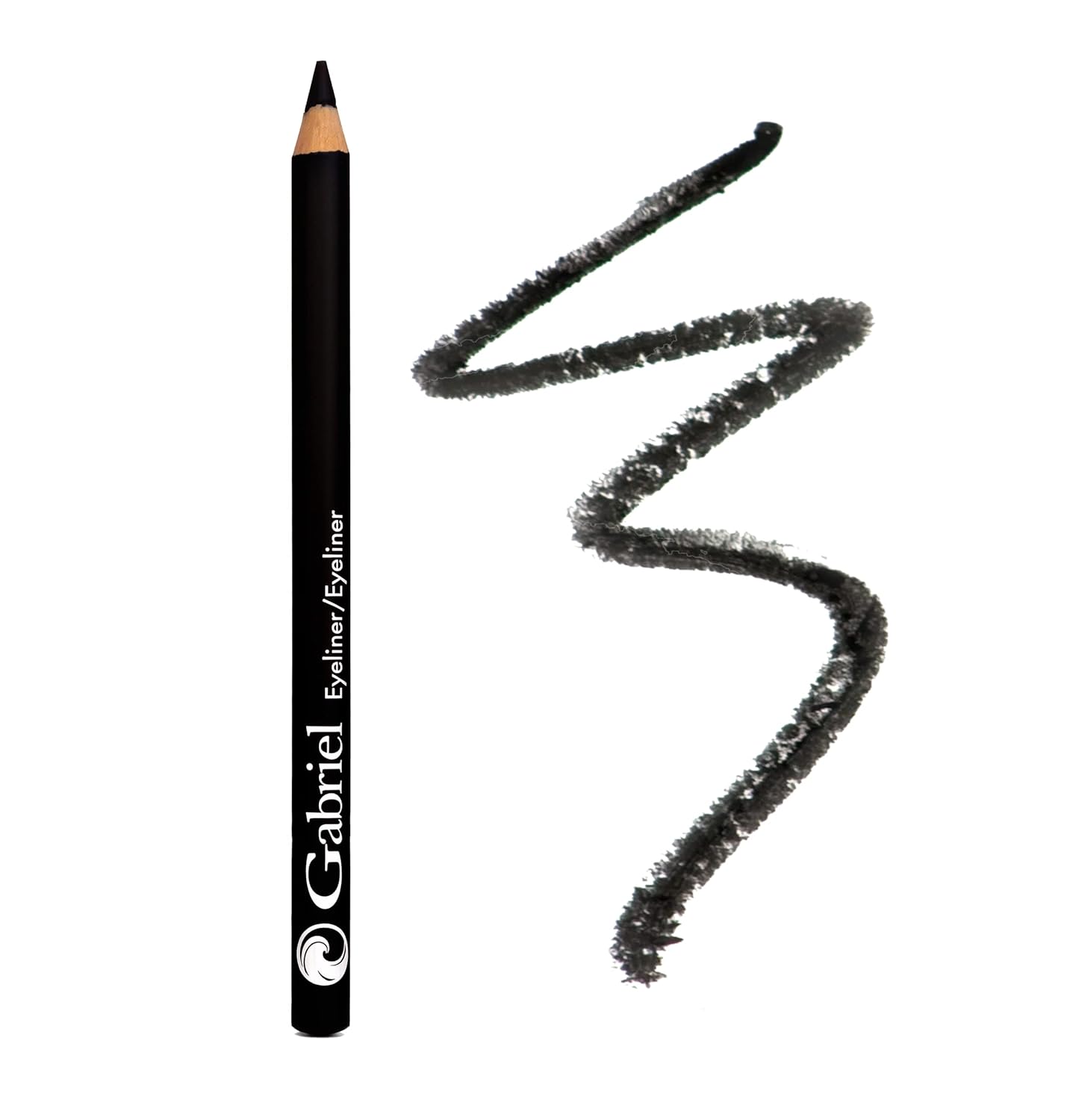 Gabriel Cosmetics Classic Eyeliner (Black), Natural Eye Liner, Paraben Free, Vegan, Gluten-free, Cruelty- free, Non GMO, long lasting, Infused with Jojoba Seed Oil, Super Smooth, 0.04 Oz.