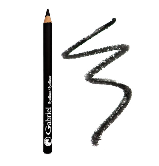 Gabriel Cosmetics Classic Eyeliner (Black), Natural Eye Liner, Paraben Free, Vegan, Gluten-free, Cruelty- free, Non GMO, long lasting, Infused with Jojoba Seed Oil, Super Smooth, 0.04 Oz.