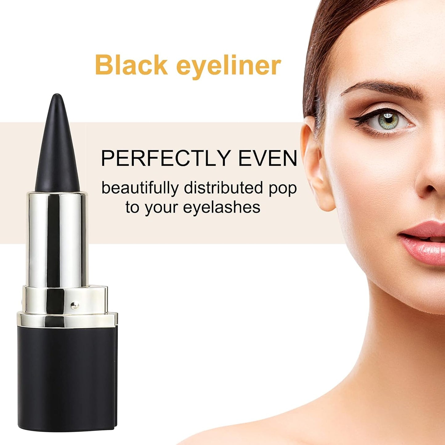 Boobeen Black Eyeliner Pencil - Quick Drying, Waterproof & Smudge-proof All Day Gel Eyeliner - Create Statement Eye Look