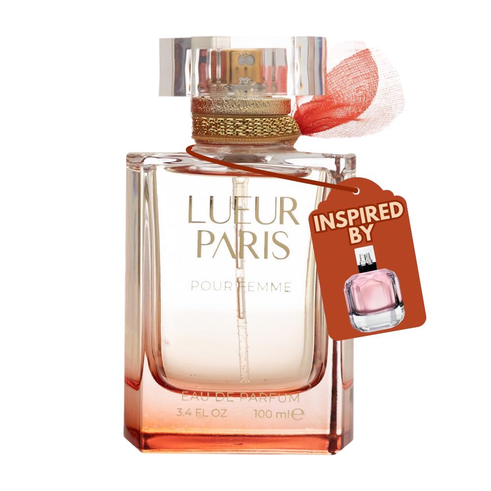 Lueur Paris Pour Femme Womens Perfume - INSPIRED by A WORLD RENOWED WOMEN'S PERFUME - Fruity, Floral, Patchouli, Sweet, Citrus, White Musk - 3.4 fl oz / 100 ml