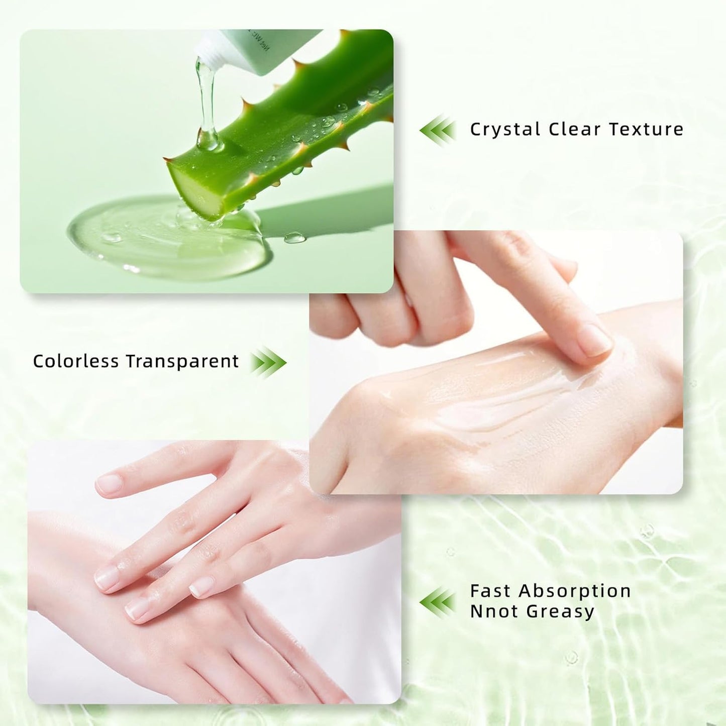 Aero Zen 98% Organic Aloe Vera Gel, Natural Moisturizing Pure Aloe for Face and Arms, Soothing & Hydrating Aloe Gel for Sunburn Relief and Deep Skin Nourishment, 4.23 oz