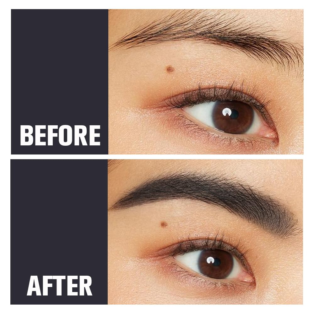 6Pcs Long Eyebrow Pencils Set - Gray Natural Look, for Eyebrows & Eyeliner, Waterproof & Sweat-Proof Wooden Hard-Core Brow Pencil with Sharpener, Long Lasting Makeup Kit for Beginners 101#