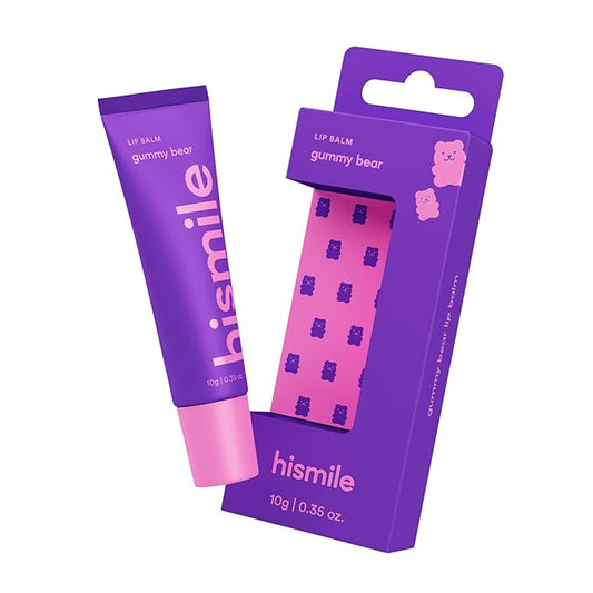 Hismile Lip Balm, Flavoured Lip Balm, Lasting Hydration, Lip Hydration, Vegan Lip Balm, Untinited Lip Balm (10g, Gummy Bear)