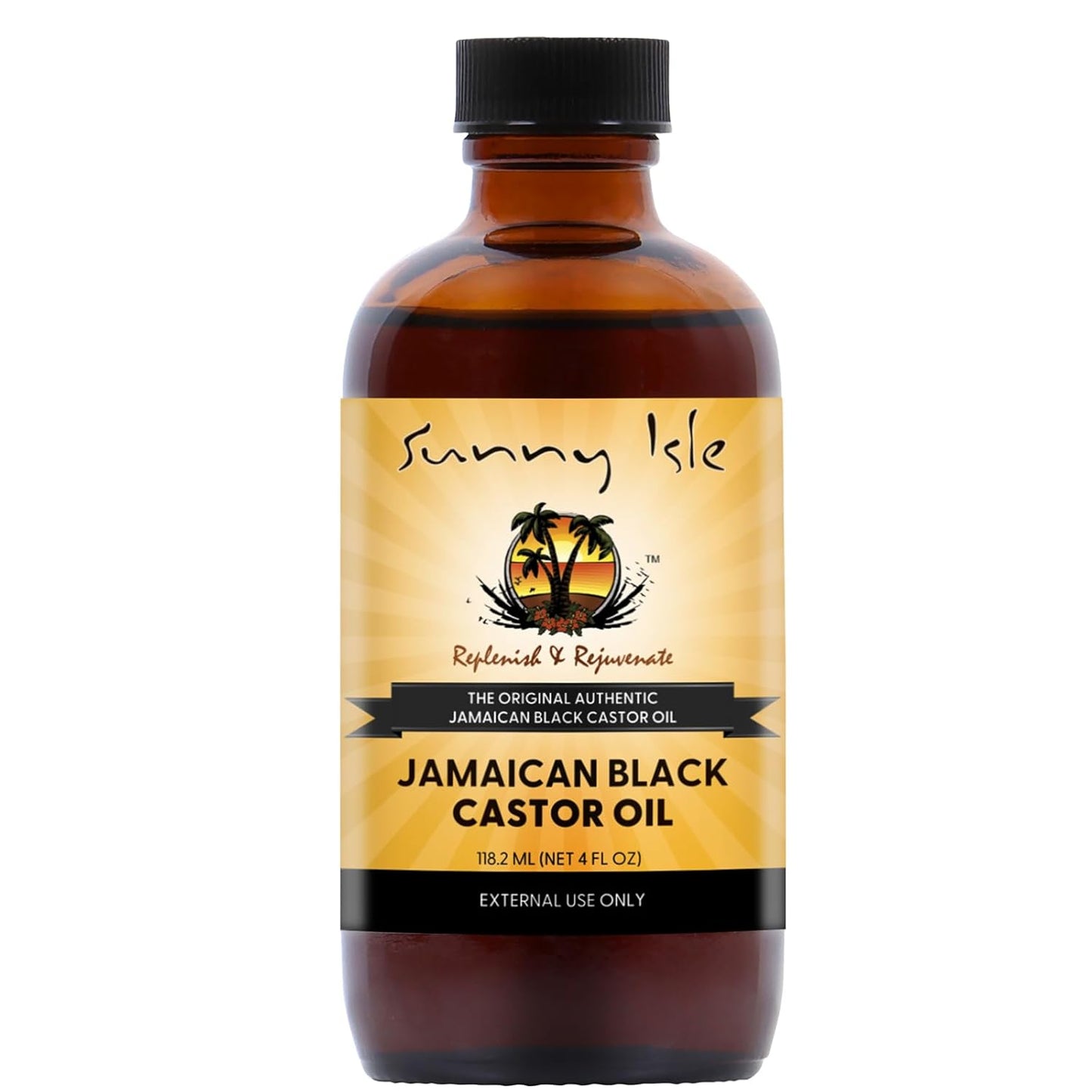 Sunny Isle Jamaican Black Castor Oil 4oz | 100% Natural for Hair, Scalp and Skin Care