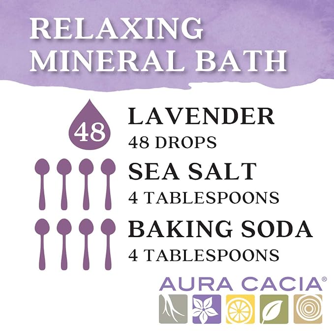 Aura Cacia 100% Pure Lavender Essential Oil, 0.5 fl. oz, Calm Relaxing Aroma, Therapeutic Grade, Ethically Sourced Lavender