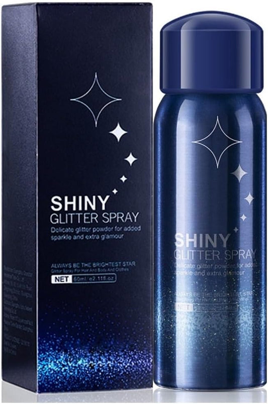 Glitter Spray for Hair and Body, Perfect Body Shimmer for Music Festival Stage Makeup and Hair and Face Glitter Spray. 2.11 Oz