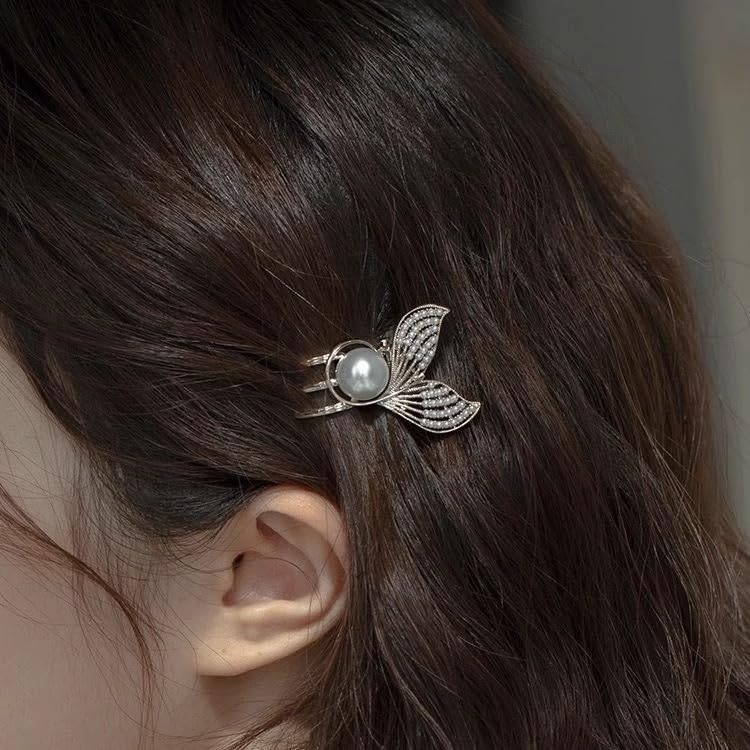 Haireve Cabin 8-piece Elegant Hairpin Set - Crystal/Pearl/Diamond/MetalHairpins, suitable for girls/teenagers, side hairpins, half-up hairpins, for bangs/updos/styling.(Combo A)