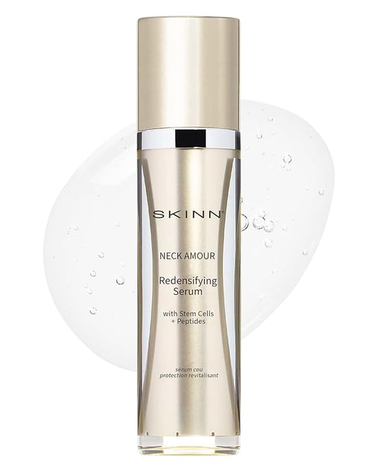 SKINN Neck Amour Redensifying Serum - Anti-Aging Neck Cream with Stem Cells & Peptides Tighten the Appearance of Loose & Sagging Skin - Enriched with Rice Protein