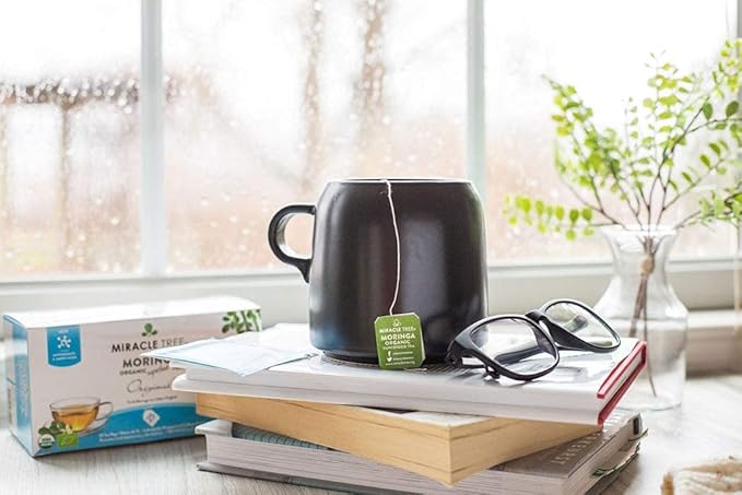 Miracle Tree - Organic Moringa Superfood Tea, 25 Individually Sealed Tea Bags, Original (Keto, Detox, Energy & Immunity Booster, Vegan, Gluten-Free, Organic, Non-GMO, Caffeine-Free)