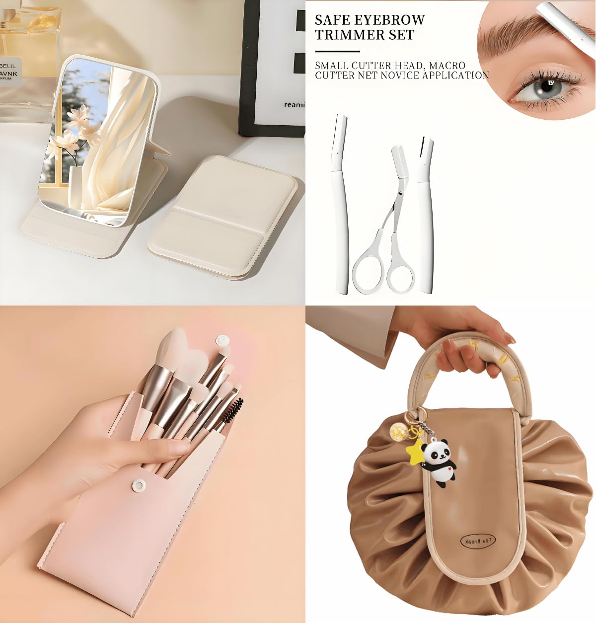 Beauty Makeup Palette 33 Pigmented Colors Professional Eyeshadow Blush Highlighter Contour Glitter Matte Set with Brushes Ideal Makeup Kit for Eyes Lips and Face