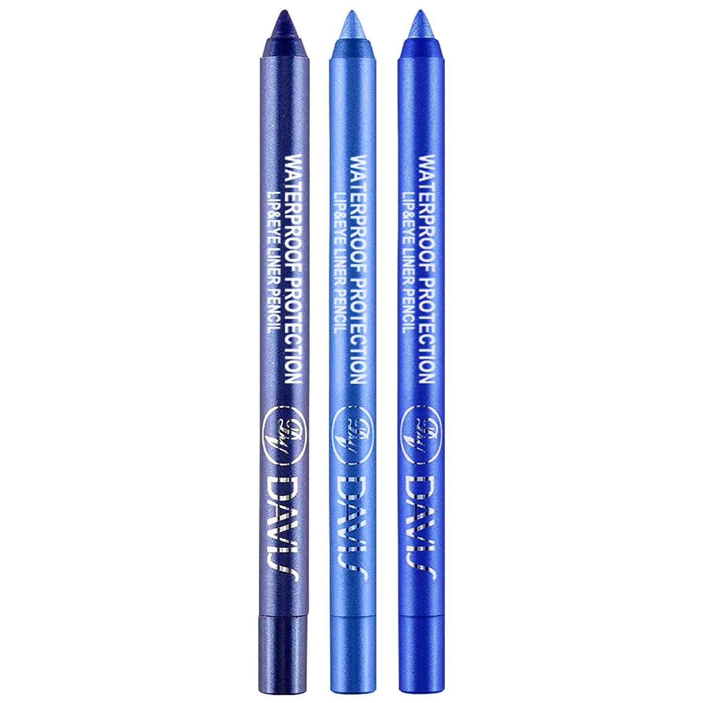 3 Colorful Eyeliner Pen Set, Eye Shadow Pencil, Pearl Eyeliner Kit Metallic Glitter Colored Eye liner for Women Eye&Lip Liner Professional Waterproof Eye Makeup (3PCS D)