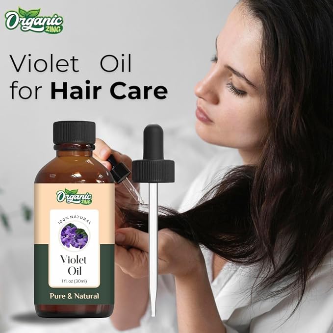 Violet (Viola) Oil | Pure & Natural Essential Oil for Aroma, Diffusers, Haircare & Massage - 30ml/1.01fl oz