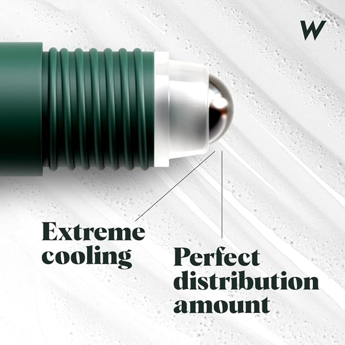 Wolf Project Eye Care Set - Energizing Eye Roller + Under Eye Mask for Dark Circles and Puffiness, With Caffeine, Vitamin C and Peptides