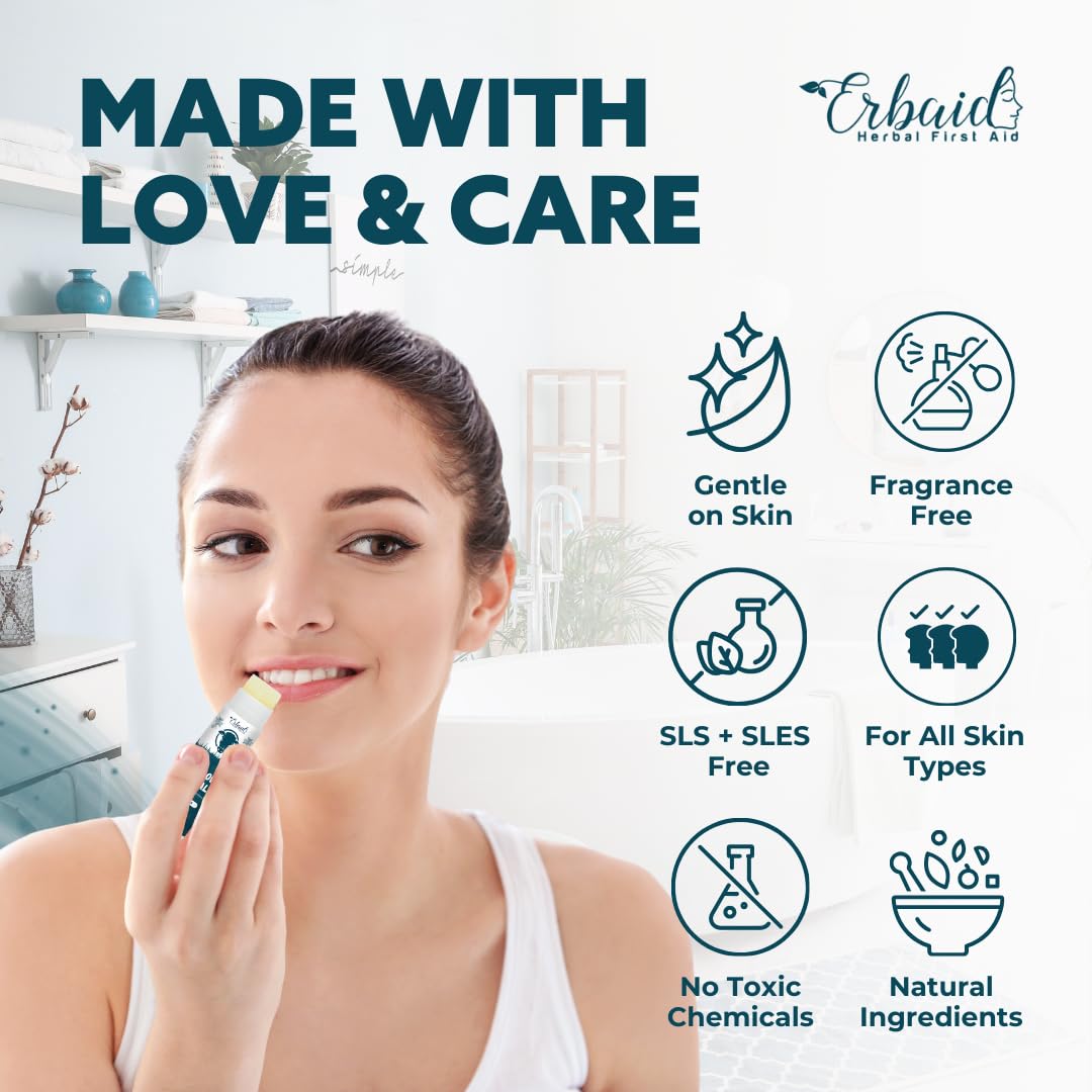 Beef Tallow Lip Balm – Natural Tallow Beeswax Chapstick – Hydrating Moisturizer Grass Fed Bison Tallow Balm Lip Care – Soothes Chapped, Dry Lips, Sensitive Skin – Long Lasting & Vitamin Rich USA-Made