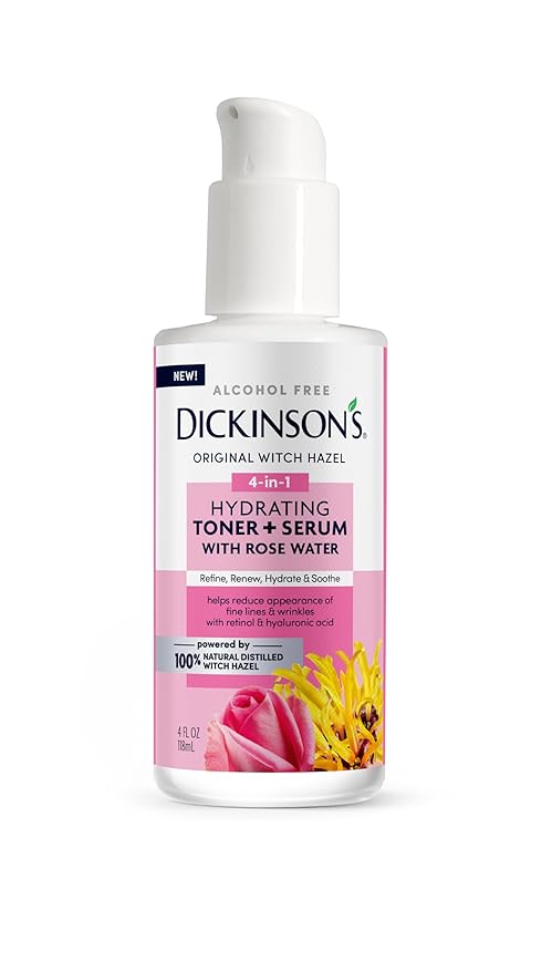 Dickinson's Witch Hazel Hydrating Toner + Serum with Rose Water