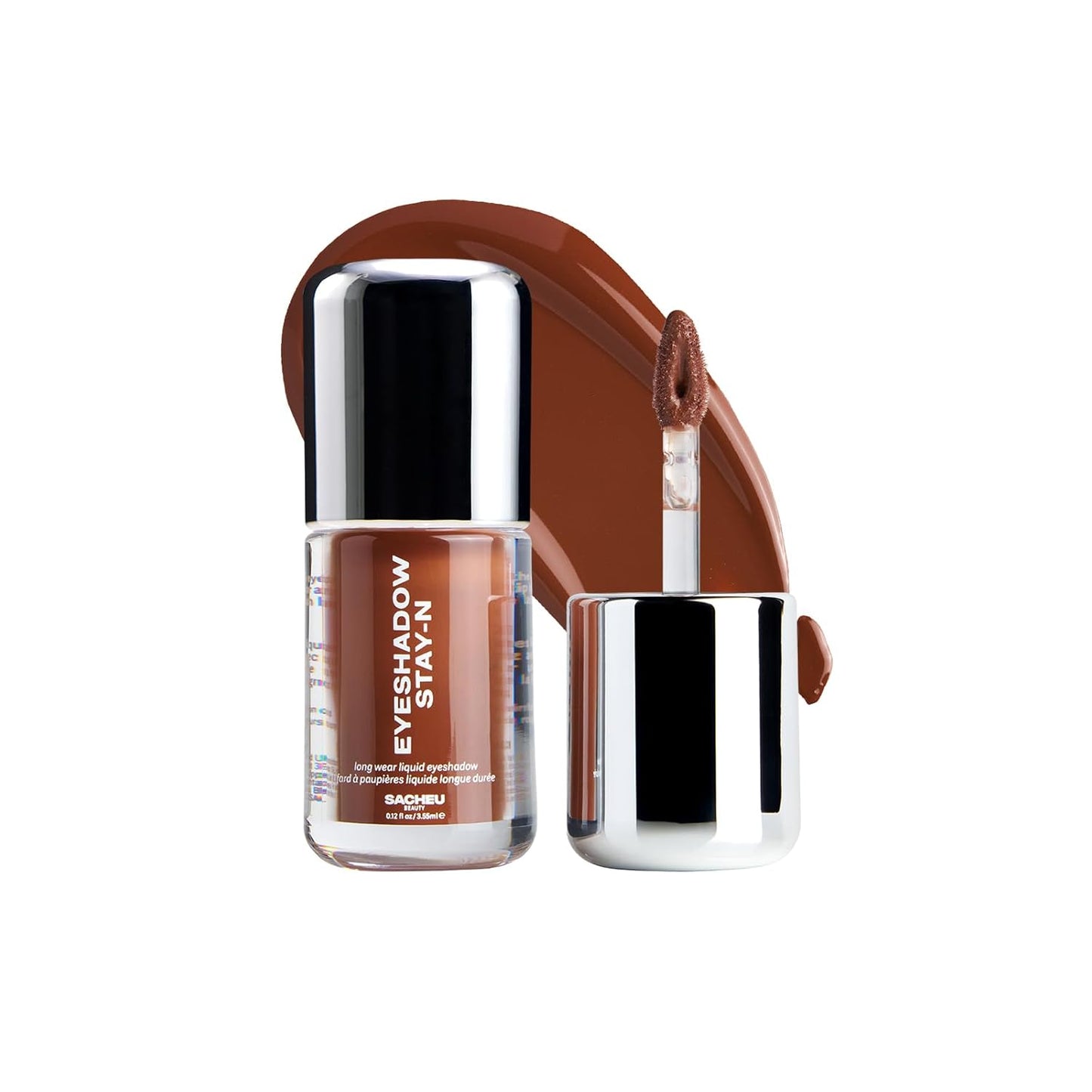 Sacheu Liquid Eyeshadow STAY-N Longwear Eye Makeup — Buildable Highly Pigmented & Blendable Eye Shadow Cream in Matte & Shimmer Finishes, Espress Yo Self