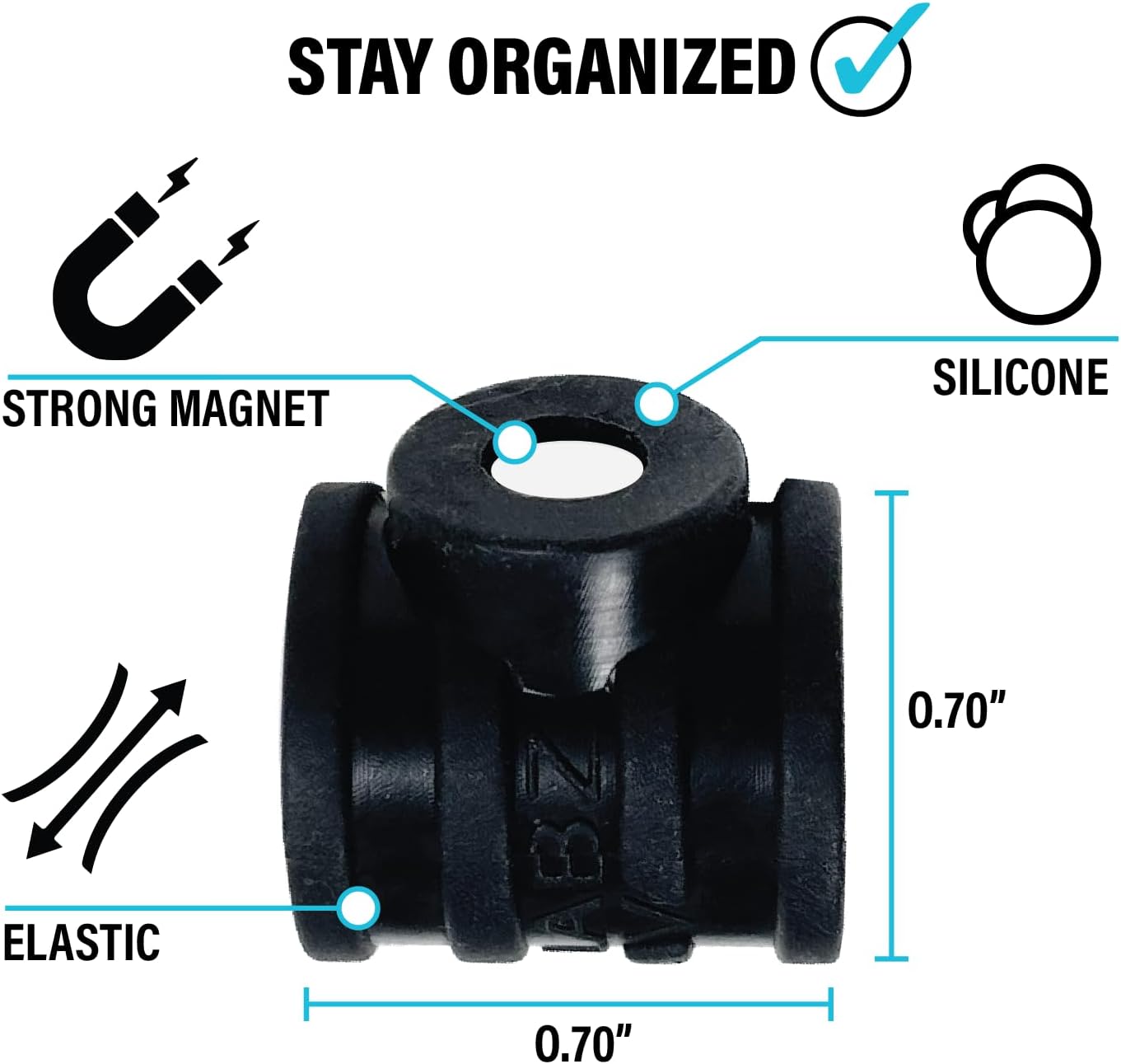 Stick-O Pen Magnetic Pen Pencil Holder - Holds Most pens, pecils and Thin Markers. Ideal for Fridge, Task Boards, Workshops, Classrooms, Offices and Kitchens. (Five Pack)