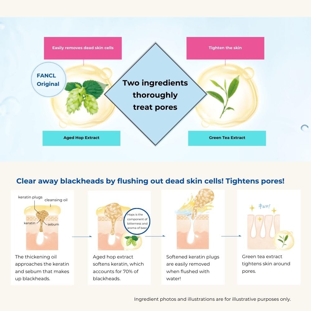 FANCL Mild Cleansing Oil Doraemon Limited Edition – Japanese Makeup Remover & Facial Cleansing Oil for Sensitive Skin, Preservative-Free