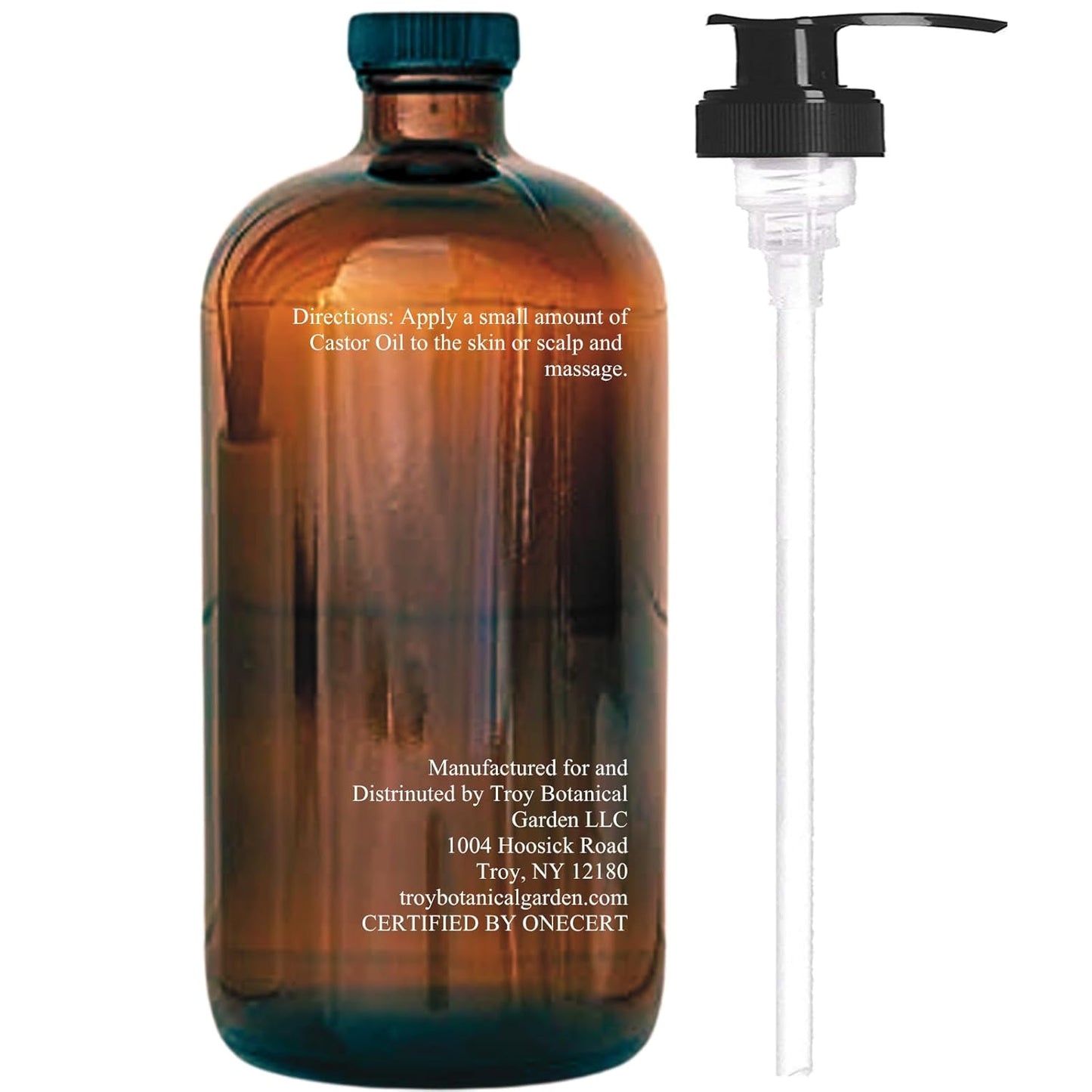 Essentially KateS Castor Oil 16 Fl Oz (Glass Bottle) - 100% Cold Pressed - USDA Organic Certified - Skin Care, Nail Care, Hair Care and Body Care