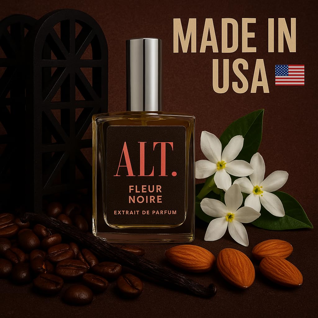 ALT. FRAGRANCES Fleur Noire 100ml Inspired by BlackOpium Extrait de Parfum Long Lasting Perfume for Women, Signature Scent Women’s Fragrance