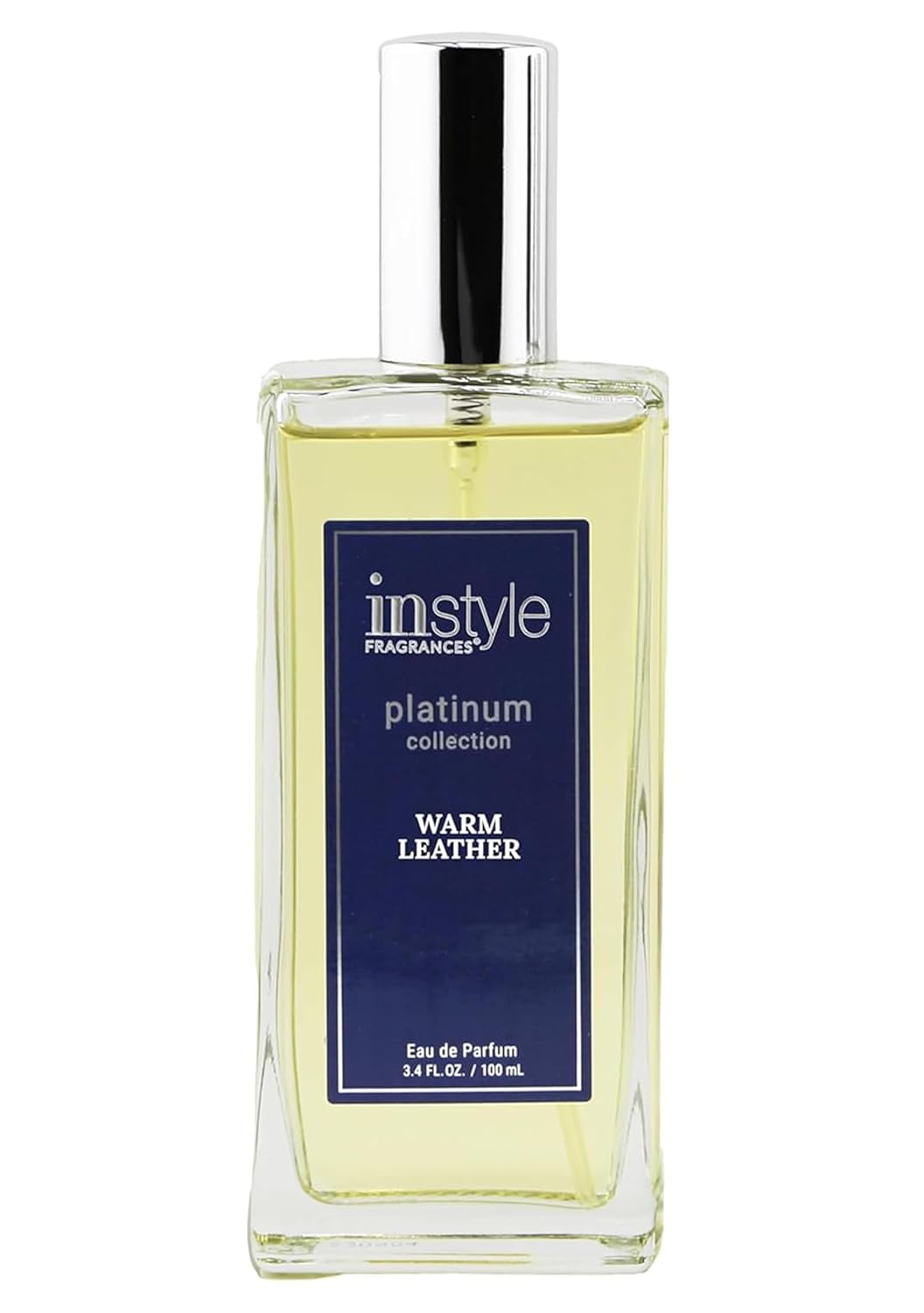 Instyle Fragrances Platinum Collection Warm Leather, Premium Unisex Eau de Parfum, CLEAN, Vegan, Paraben-Free, Never Tested on Animals, 3.4 Fluid Ounces