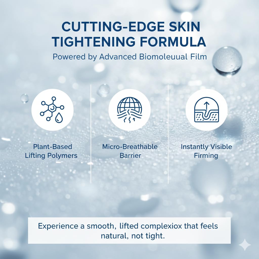 Instant Under Eye Lift Serum – Reduces Puffiness, Eye Bags & Wrinkles in Minutes | Advanced Firming Polysaccharide Formula for Mature Skin | Anti-Aging Under Eyes Treatment 20 mL