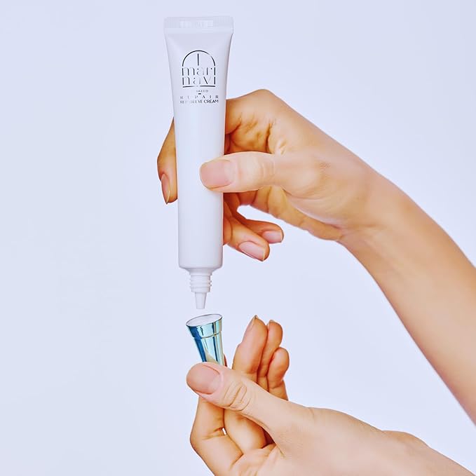 Marinavi Hydrating Eye Cream – Lightweight Moisturizer for Under Eyes, with Hyaluronic Acid, Jojoba & Olive Oil for Soft, Smooth Skin – Gentle Skincare for All Skin Types