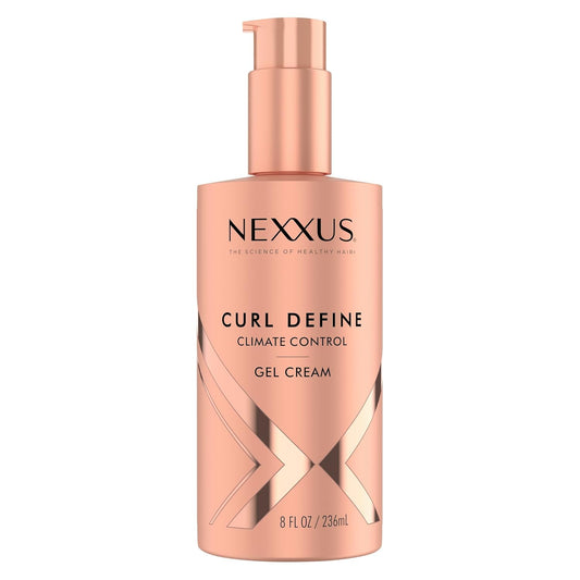 Nexxus Climate Control Gel Cream Curl Define for Cashmere Curls, with StyleProtect Technology 8 oz