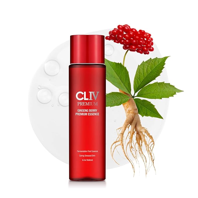 Ginseng Berry Premium Moisturizing Toner Essence with Ginseng Berry Fermentation Filtrate (Essence 6.08 fl.oz)