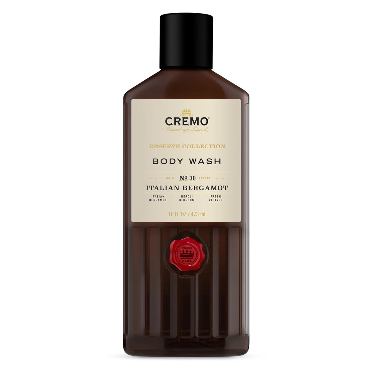 Cremo Premium Barber Grade Hair Styling Thickening Paste, High Hold, Low Shine, 4 Oz & Rich-Lathering Italian Bergamot Body Wash for Men, Notes of Italian Bergamot, Neroli Blossom