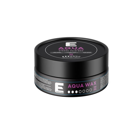 E Elegance Hair Products - Aqua Hair Styling Wax - III Strength – Strong Hold, High Shine, Wet Look, Purple/4.73 oz