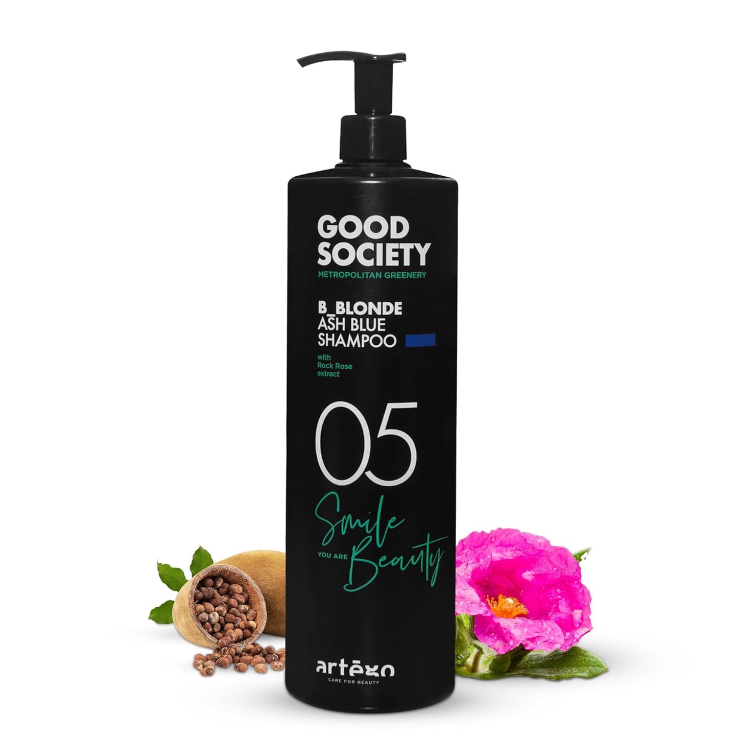 Artègo Good Society B_Blonde Ash Blue Shampoo – Tone Neutralizing Shampoo for Blonde, Bleached & White Hair (33.8 oz)