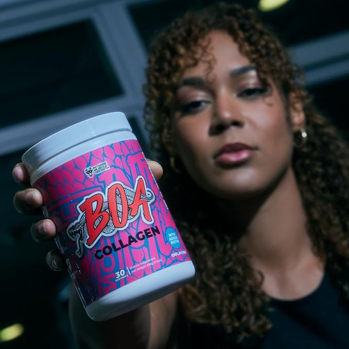 BOA Collagen - All Natural Hydrolyzed Protein Collagen with Biotin and Iron - Promotes Hair, Skin and Nails - Supports Healthy Joints - Unflavored - 30 Servings