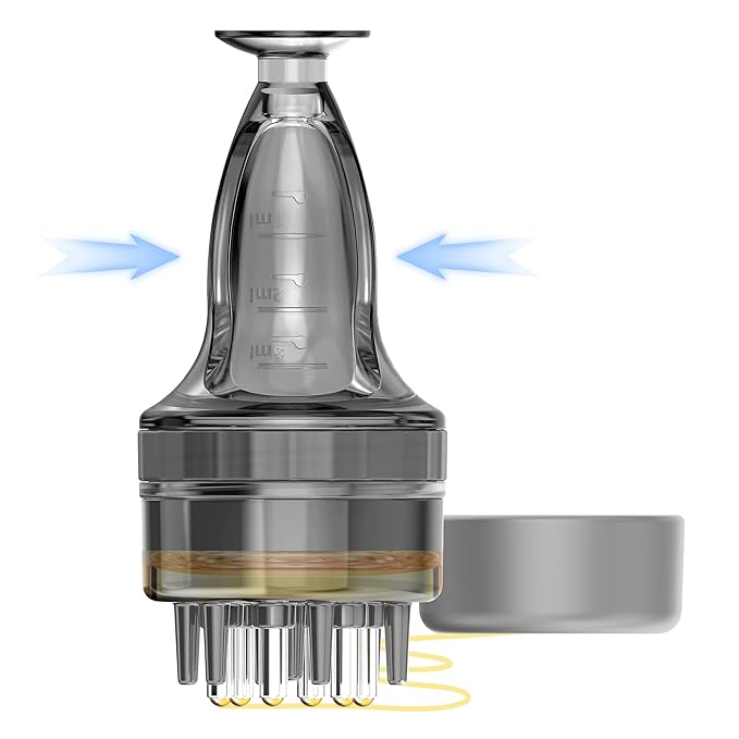 Minoxidil Applicator, Quick Efficient Apply No Messy Hair Serum Applicator Small Minoxidil Applicator Tool, Hair Applicator Bottle Minoxidil Brush Scalp Applicator Comb Dedicated to Minoxidil