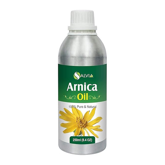 Arnica (Arnica Montana) Therapeutic Essential Oil by Salvia Amber Bottle 100% Natural Uncut Undiluted Pure Cold Pressed Undiluted Aromatherapy Premium Oil (250 ML)