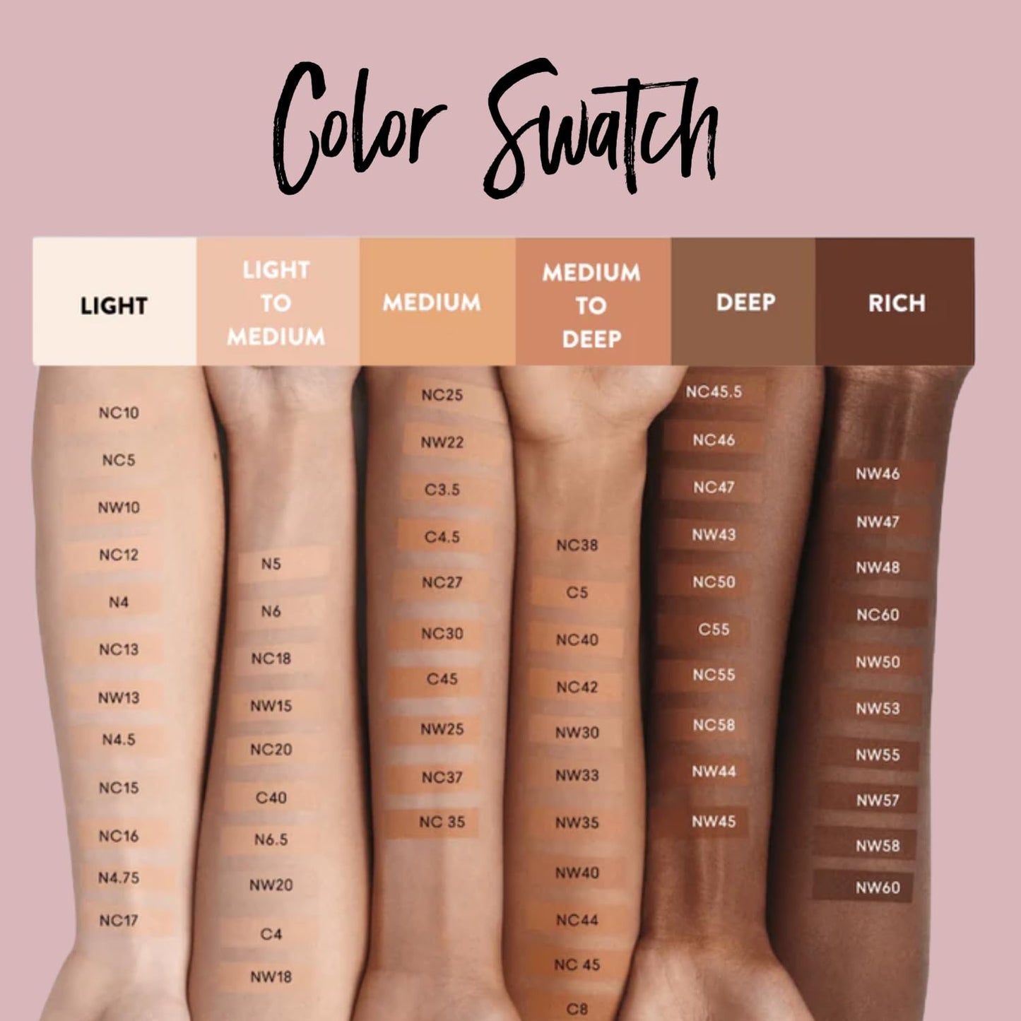 Best Bronze Bombshell Body Makeup - Tattoo Cover Up Makeup & Body Foundation Waterproof - Tattoo Concealer Waterproof for Scars, Varicose Veins Cover Up & Leg Foundation (NW57.5 Deep Natural)