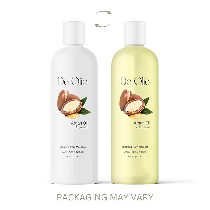 | Argan Oil of Morocco | 100% Pure & Natural Cold Pressed Argan Oil for Hair, Skin, Face | Refined Moroccan Hair Oil for Moisturizing & Strengthening | 16fl. oz. (473 mL)