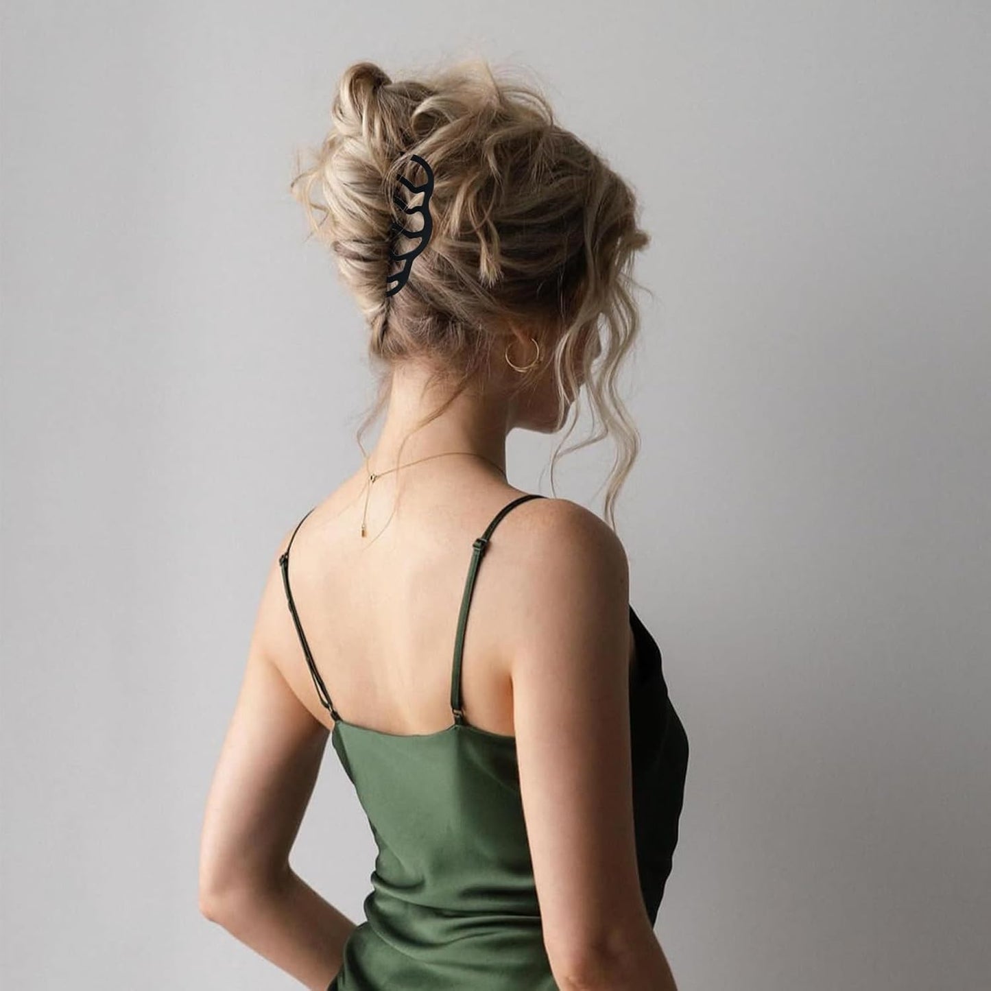 12 Pieces Hair Side Combs Metal Hair Fork Clip French Twist Comb Updo Hair Stick, U-Shape Teeth Styling Tools Messy Bun Maker Vintage Hairstyle Hair Pins Hair Accessories for Women and Girls