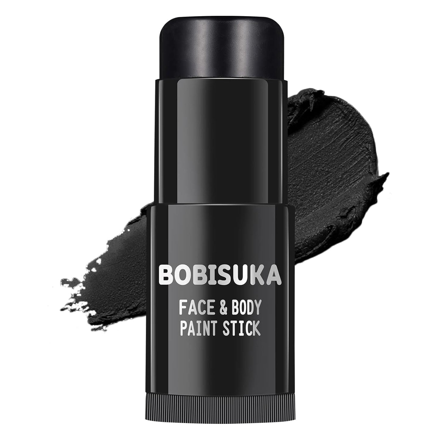 BOBISUKA Black Face Body Paint Stick, Eye Black Sticks for Sports Baseball Softball Football, Waterproof Eyeblack Painting Kit for Halloween Skeleton Skull SFX Cosplay Special Effects Costume Makeup