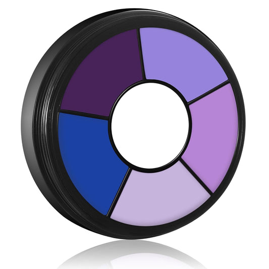 BOBISUKA Purple Face & Body Paint – 6 Colors Cream Washable Face Paint for Ursula Witch Gothic Queen Celebrations Costume & Theme – Easy to Blend, High Pigment & Long Lasting