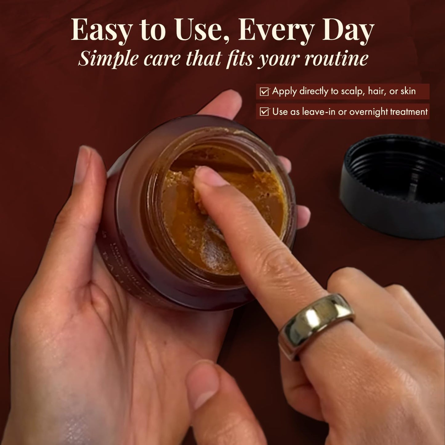 100% Pure Batana Oil - Nourishing Hair & Skin Treatment for Growth, Strength & Moisture- Batana Oils for Soft, Shiny Hair & Glowing Skin- Oil for Daily Use- Restores Hairs & Skins Naturally