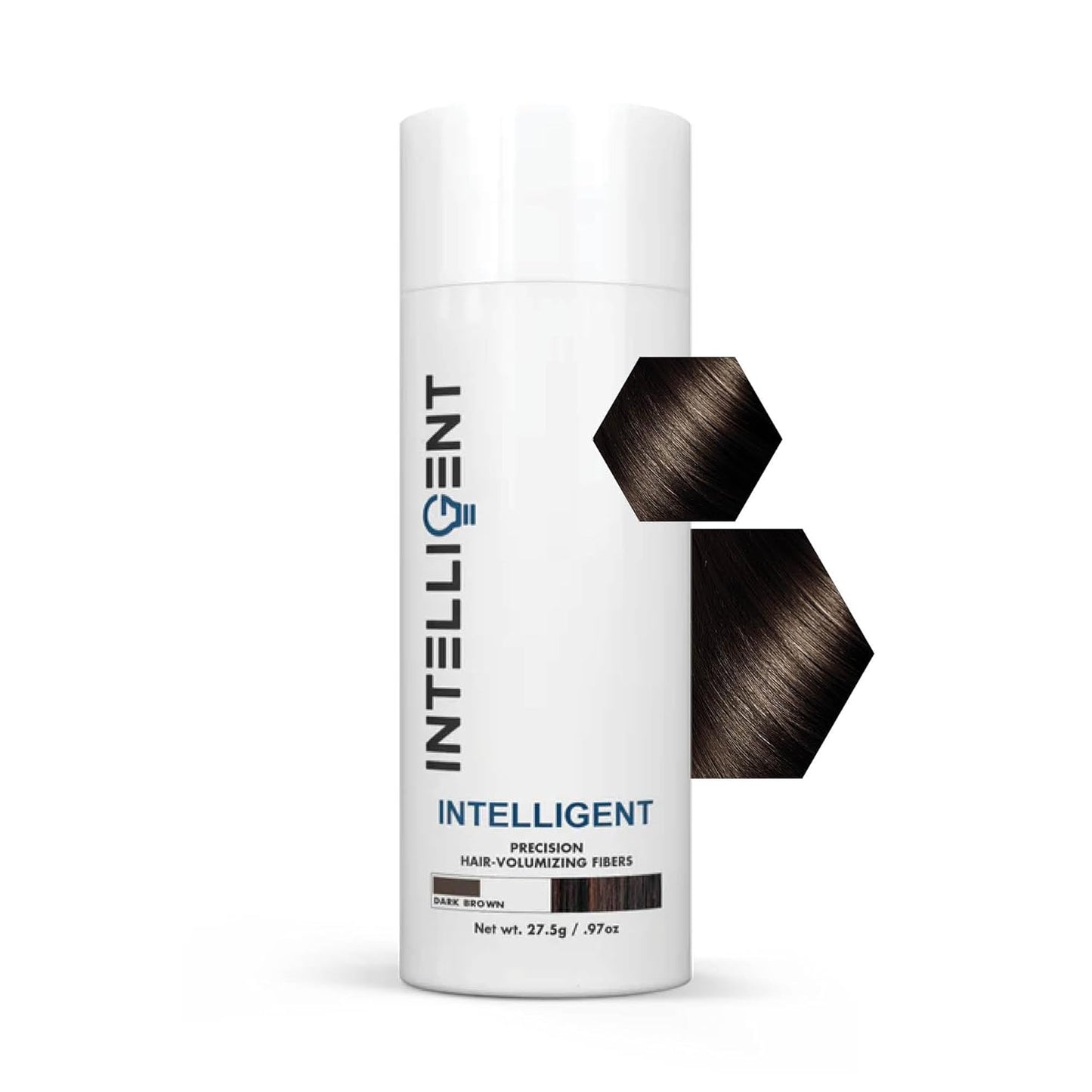 Intelligent Precision Hair-Volumizing Fibers (Dark Brown) | Undetectably Fill in Thinning Hair | 6 Shades Designed For Men or Women | 27.5g