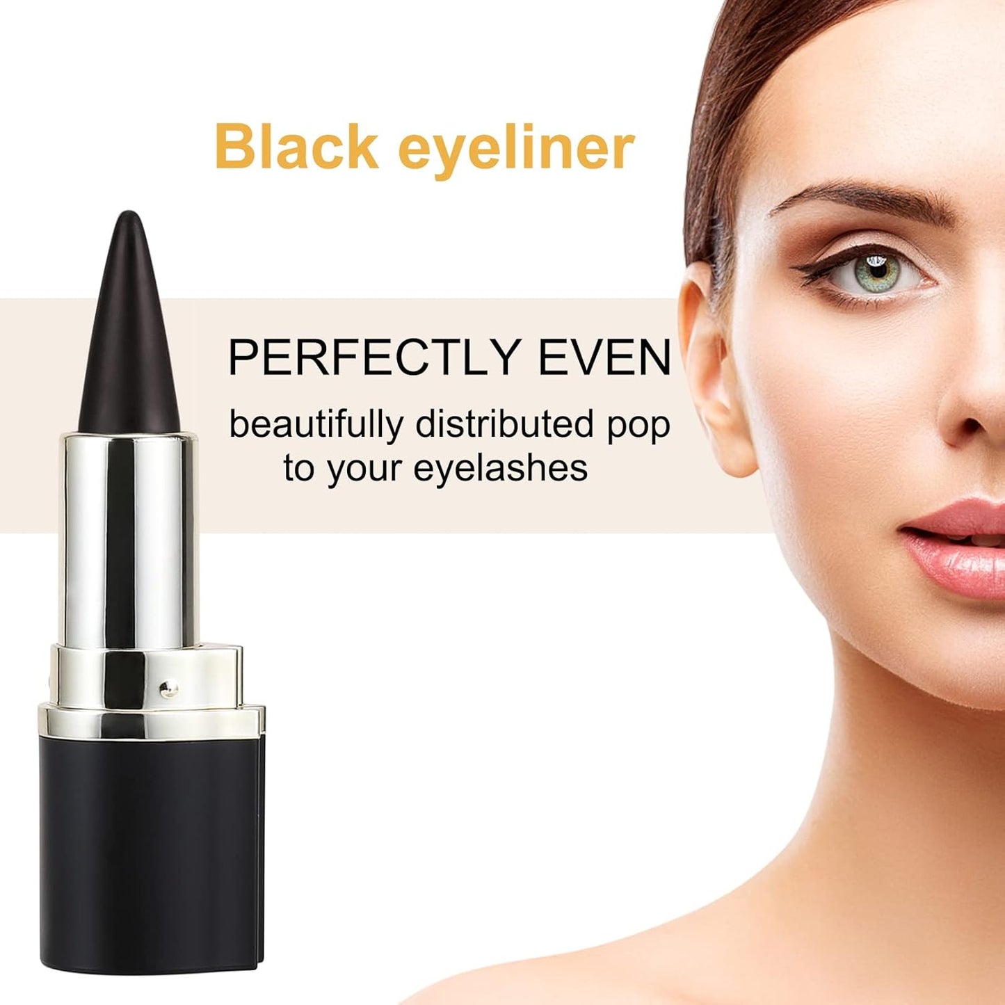 Boobeen Eyeliner Pencil - Black Gel Pen - Quick Drying Formula - Waterproof Smudge-proof All Day Makeup - Long Lasting Create Statement Eye Look (Brown)