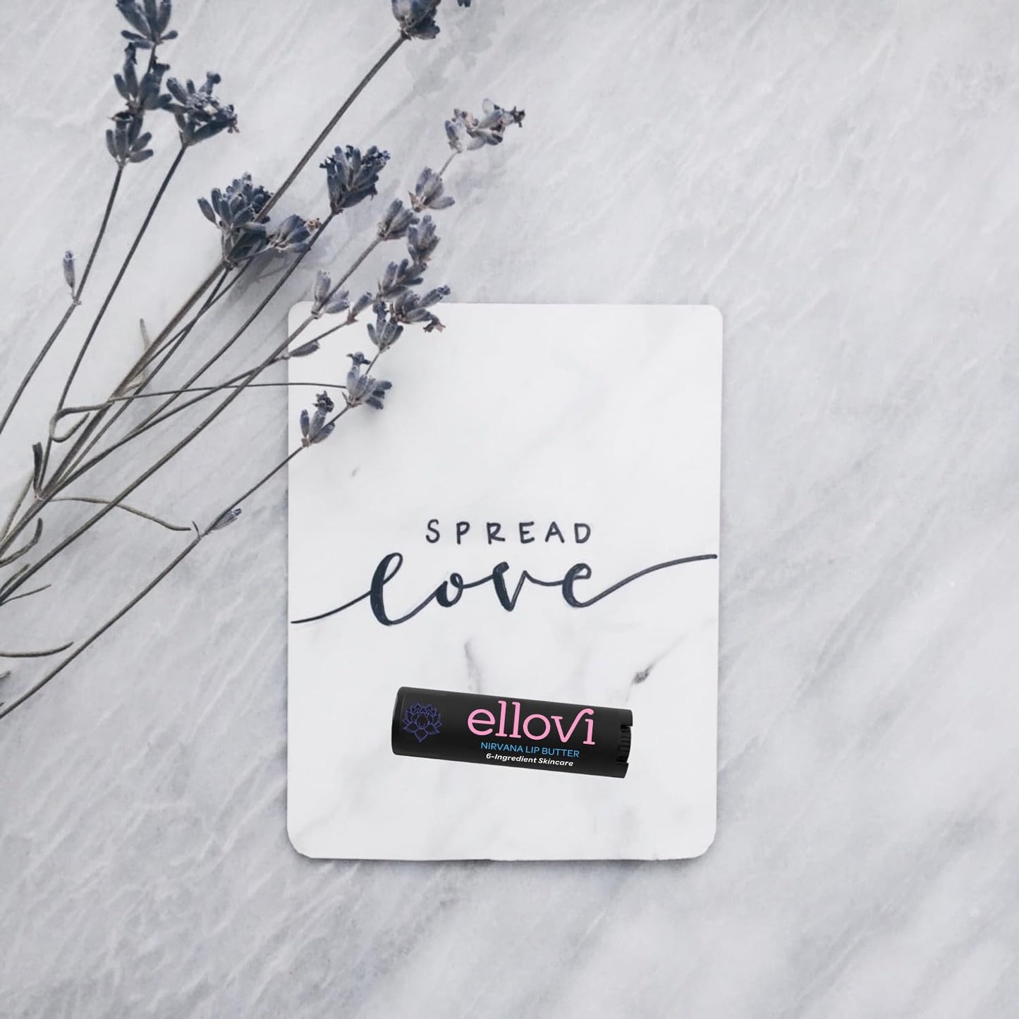 Ellovi Natural Lip Butter Lip Balm - Nirvana - Pure Enough to Eat - Made With Just 6 Vegan Ingredients - 100% Natural & Organic Moisturizing Lip Care for All Day Hydration (4-Pack)