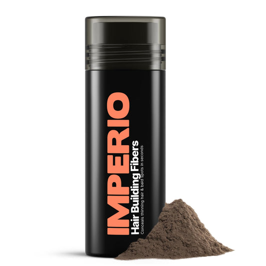 IMPERIO Hair Building Fibers for Thinning Hair - 26g Premium Hair Fibers for Women & Men in Hairdresser Quality - Hair thickening in less than 20 seconds (Medium Brown)
