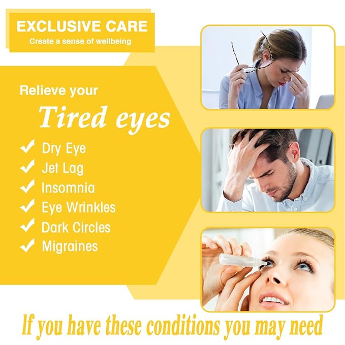 30 Pcs Steam Eye Mask for Puffy Eyes & Dark Circles, Self-Heating Sleep Mask for Travel Essentials, Hydrating & Soothing Eye Patches, Self-Care SPA Relaxation Gifts for Women, Men,Stocking Stuffers