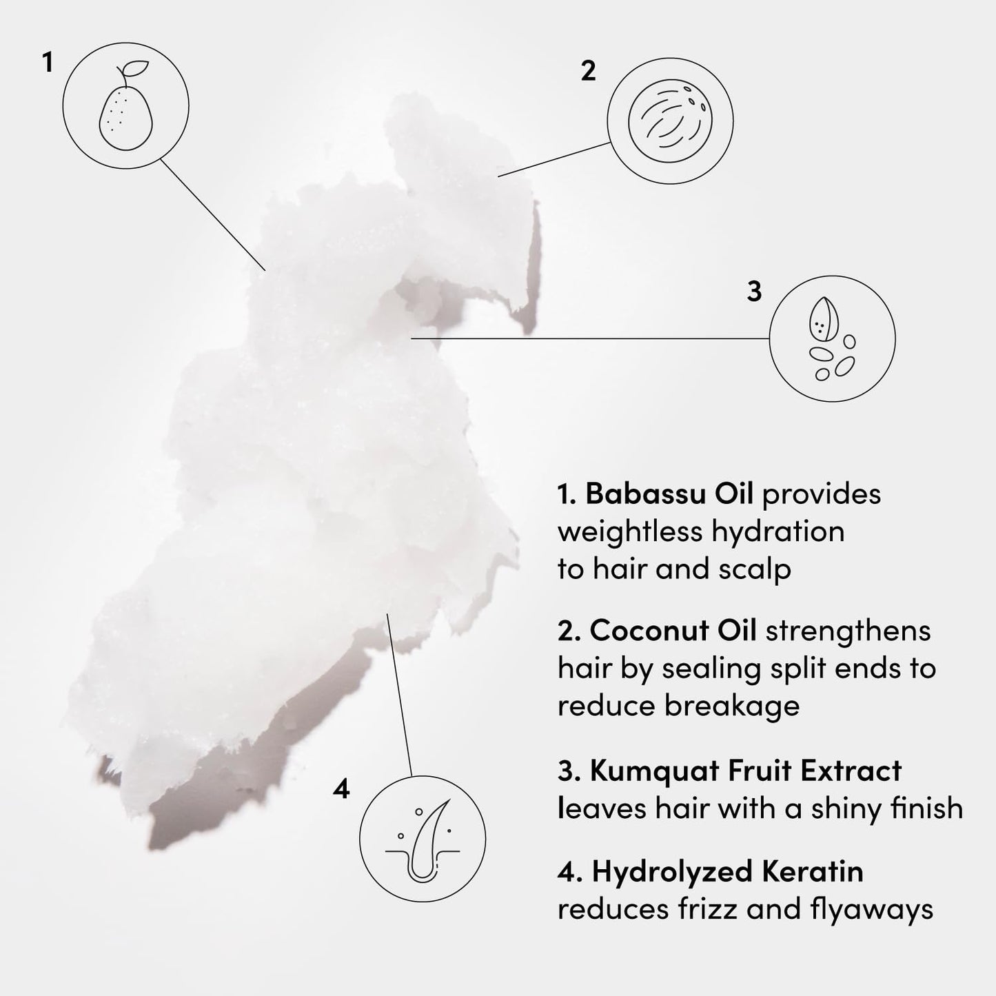 OUAI Medium Conditioner Refill - Hydrating Hair Conditioner with Coconut Oil, Babassu Oil, and Keratin - Strengthens, Repairs and Adds Shine - Paraben and Phthalate Free Hair Care Products (32 Oz)